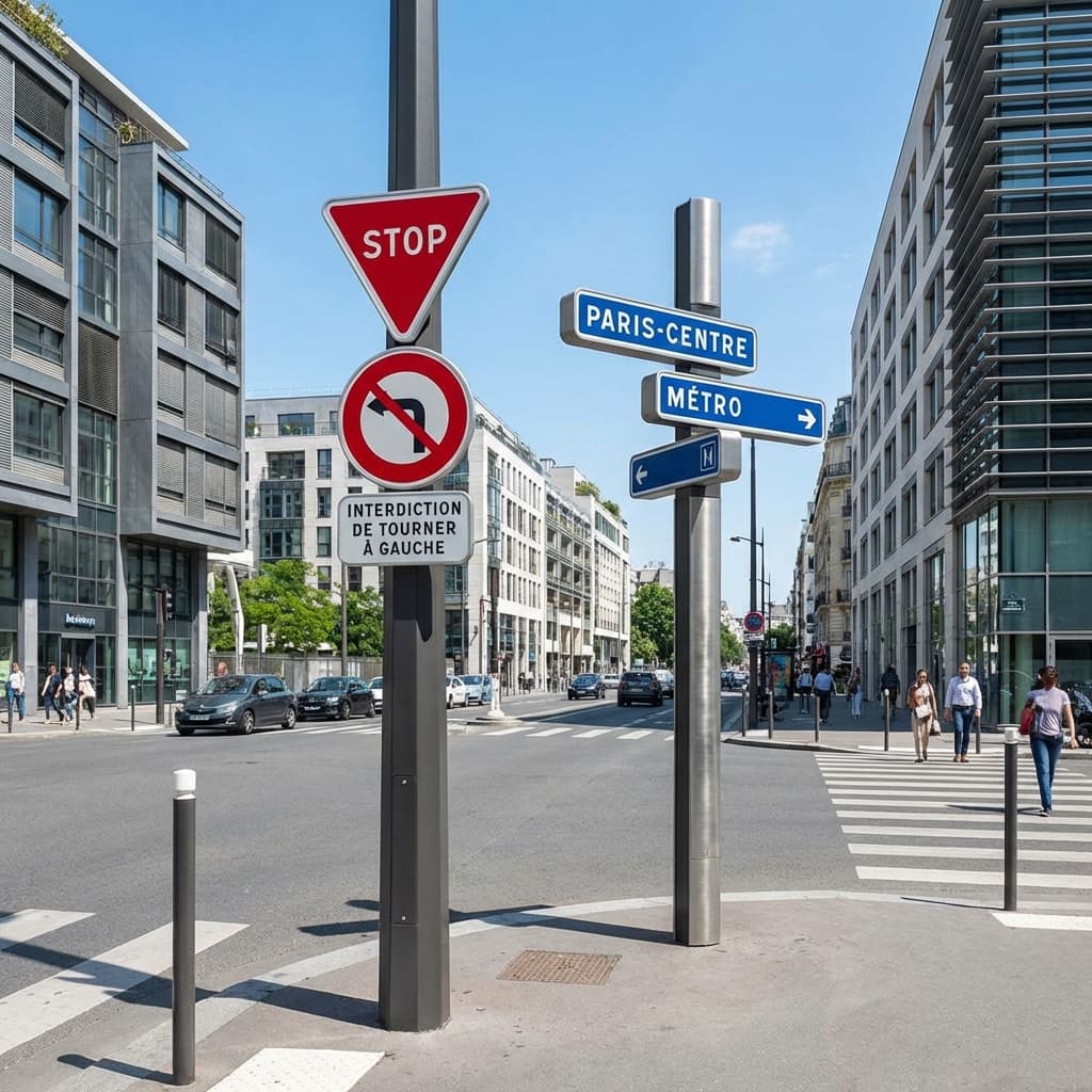 Différents types de panneaux de signalisation verticale - SMPL Lyon