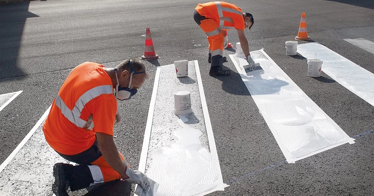 Types de signalisation horizontale certifiée - Marquage routier